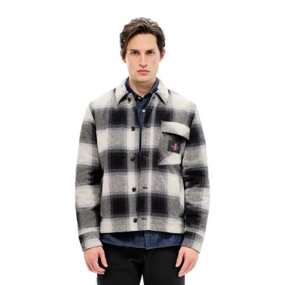 риза,с,дълъг,ръкав,мъжки,ризи,the,mountain,studio,padded,overshirt,long,sleeve,shirt,grey,(black,onyx)