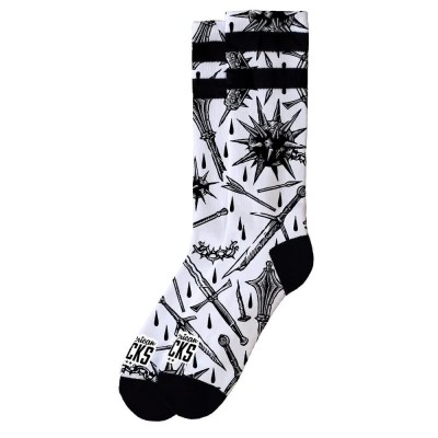 чорапи,дамски,чорапи,american,socks,medieval,long,socks,grey,(light,grey,black)