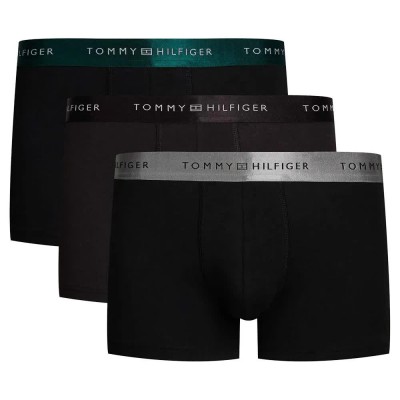 боксерки,мъжко,бельо,tommy,hilfiger,metallic,boxers,3,units,black