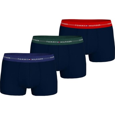 боксерки,мъжко,бельо,tommy,hilfiger,um0um02763,boxers,3,units,blue,(red)