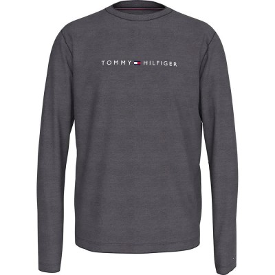 тениска,мъжки,пижами,tommy,hilfiger,um0um03345,long,sleeve,pyjama,t,shirt,grey,(grey)