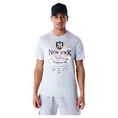 тениска,мъжки,тениски,new,era,mlb,badge,graphic,new,york,yankees,short,sleeve,t,shirt,grey,(grey,med)