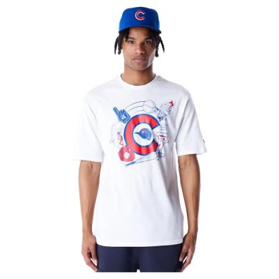 тениска,мъжки,тениски,new,era,mlb,food,graphic,chicago,cubs,short,sleeve,t,shirt,white,(white)