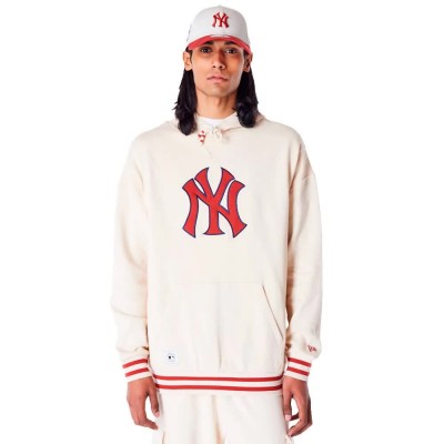 суичър,мъжки,пуловери,new,era,mlb,rib,infill,new,york,yankees,hoodie,beige