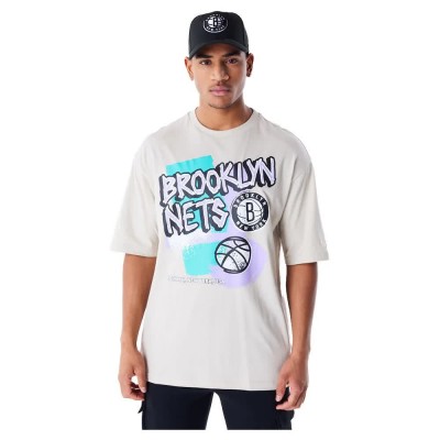тениска,мъжки,тениски,new,era,retro,graphic,brooklyn,nets,short,sleeve,t,shirt,white,(light,beige)