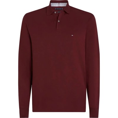 дамски,блузи,с,яка,мъжки,блузи,с,яка,tommy,hilfiger,1985,regular,long,sleeve,polo,red,(deep,rouge)