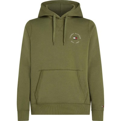 суичър,мъжки,пуловери,tommy,hilfiger,roundall,flag,hoodie,battle,green,(green)