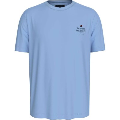 тениска,мъжки,тениски,tommy,hilfiger,stack,short,sleeve,t,shirt,blue