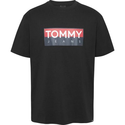 тениска,мъжки,тениски,tommy,jeans,reg,rwb,entry,short,sleeve,t,shirt,black,(black)