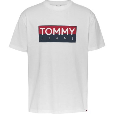 тениска,мъжки,тениски,tommy,jeans,reg,rwb,entry,short,sleeve,t,shirt,white