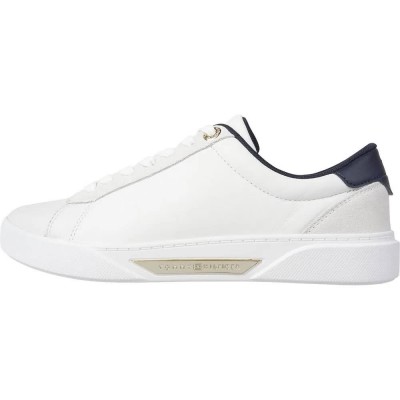 маратонки,дамски,маратонки,tommy,hilfiger,chic,court,trainers,white