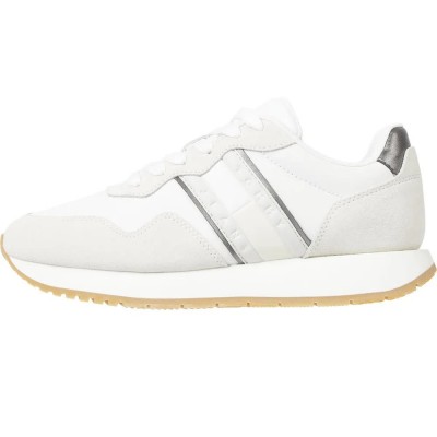 маратонки,дамски,маратонки,tommy,jeans,eva,runner,metallic,trainers,white