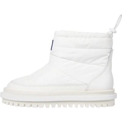 обувки,дамски,боти,дамски,високи,обувки,за,ходене,tommy,jeans,padded,flat,wl,boots,ecru,(white)