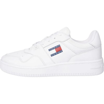 маратонки,мъжки,маратонки,tommy,jeans,retro,basket,ess,trainers,white