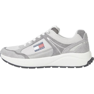 маратонки,мъжки,маратонки,tommy,jeans,runner,mix,material,trainers,grey