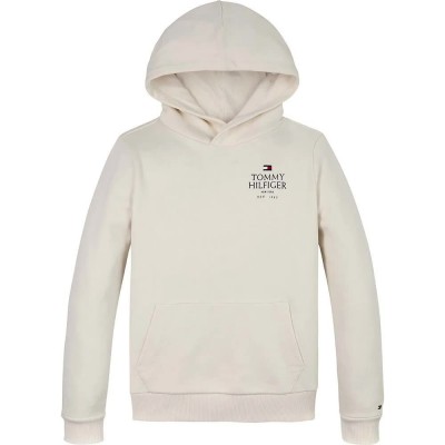 суичър,детски,блузи,tommy,hilfiger,logo,puff,print,hoodie,beige
