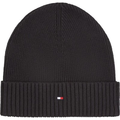 шапка,всички,шапки,tommy,hilfiger,flag,pima,beanie,black,(black)
