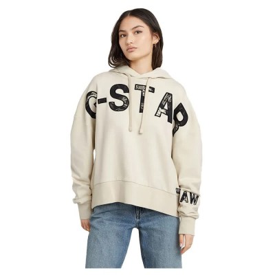 суичър,дамски,блузи,g,star,embro,print,hoodie,beige