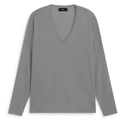 блуза,дамски,пуловери,дамски,плетени,дрехи,ecoalf,anturio,sweater,grey,melange,(grey)
