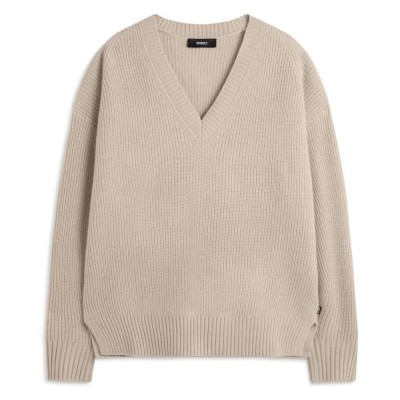 блуза,дамски,пуловери,дамски,плетени,дрехи,ecoalf,azalea,sweater,beige,(beige,melange)