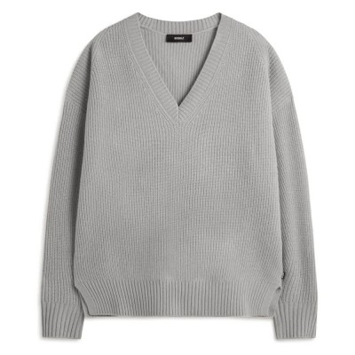 блуза,дамски,пуловери,дамски,плетени,дрехи,ecoalf,azalea,sweater,light,grey,melange,(grey)