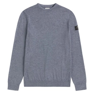 блуза,мъжки,пуловери,ecoalf,bayona,sweater,grey,blue,melange,(grey)