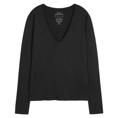 тениска,дамски,тениски,ecoalf,bea,long,sleeve,t,shirt,black