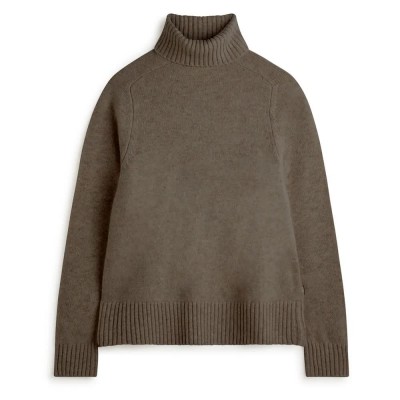 блуза,дамски,пуловери,дамски,плетени,дрехи,ecoalf,caqui,sweater,brown,melange,(brown)