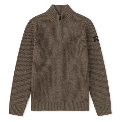 блуза,мъжки,пуловери,ecoalf,drago,sweater,brown,melange,(brown)