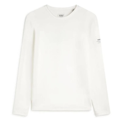 тениска,мъжки,тениски,ecoalf,hope,long,sleeve,t,shirt,white