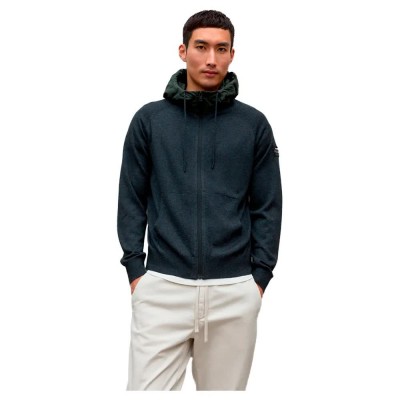 блуза,мъжки,пуловери,ecoalf,peral,full,zip,sweatshirt,blue