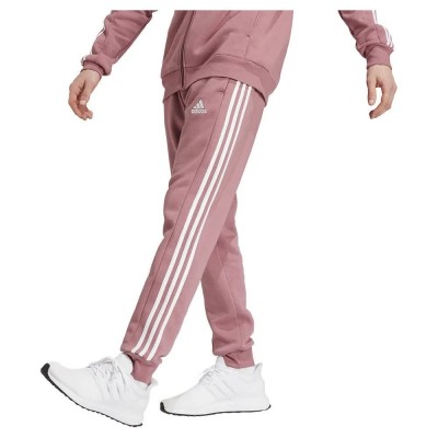анцуг,мъжки,панталони,adidas,essentials,fleece,3,stripes,tapered,cuff,joggers,preloved,crimson