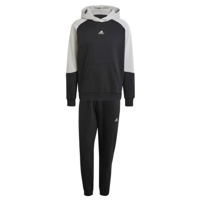 анцуг,мъжки,анцузи,adidas,sportswear,fleece,colorblock,tracksuit,black,mgh,solid,grey,(black)