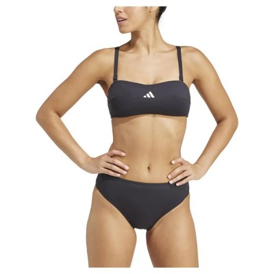 дамски,бански,костюми,adidas,iconisea,padded,bandeau,bikini,top,black,(black,white)