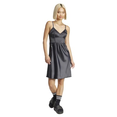 рокля,дамски,поли,и,рокли,adidas,originals,satin,dress,carbon,(grey)