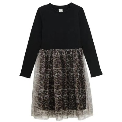 рокля,детски,поли,и,рокли,cool,club,7454,dress,black,(black,leopard)