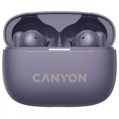 слушалки,слушалки,canyon,10,tws,wireless,earphones,purple