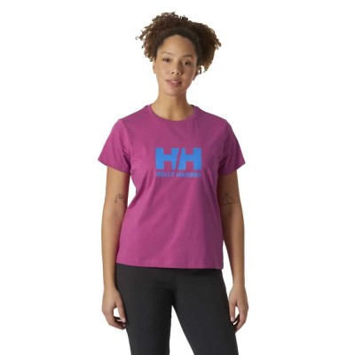 тениска,дамски,тениски,helly,hansen,logo,2.0,short,sleeve,t,shirt,magenta,2.0,(purple)