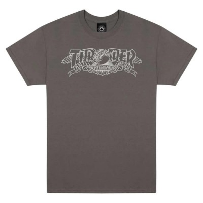 тениска,мъжки,тениски,thrasher,mag,banner,short,sleeve,t,shirt,grey,(charcoal)