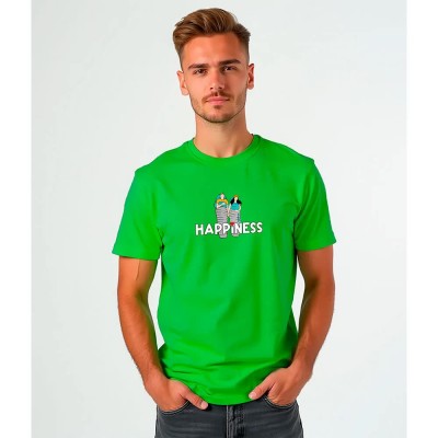 тениска,мъжки,тениски,kruskis,happiness,short,sleeve,t,shirt,green,(green)