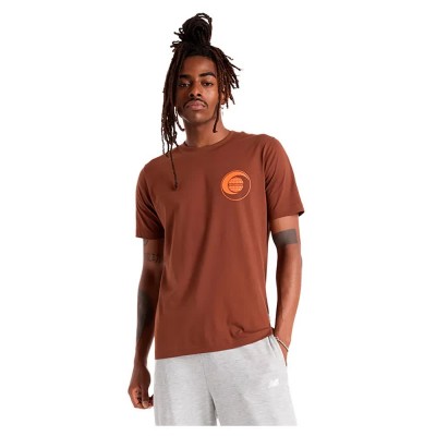 тениска,мъжки,тениски,new,balance,globe,short,sleeve,t,shirt,brown,orange,(rich,oak)