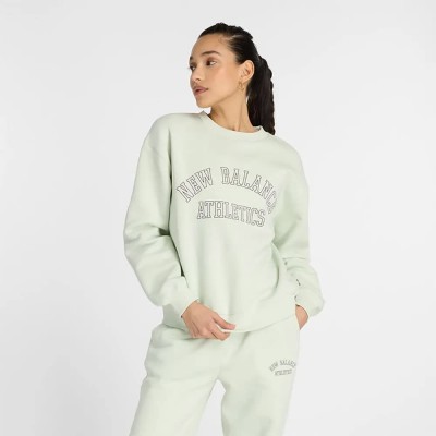 блуза,дамски,блузи,new,balance,graphic,sweatshirt,green,white,(natural,mint)