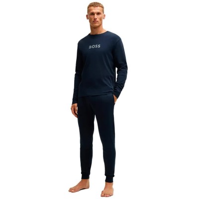 комплект,мъжки,пижами,boss,gift,long,set,10251231,long,sleeve,pyjama,blue
