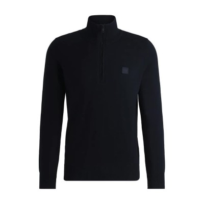блуза,мъжки,пуловери,дамски,пуловери,boss,kanobix,s,10265846,orange,half,zip,sweater,blue,(dark,blue)
