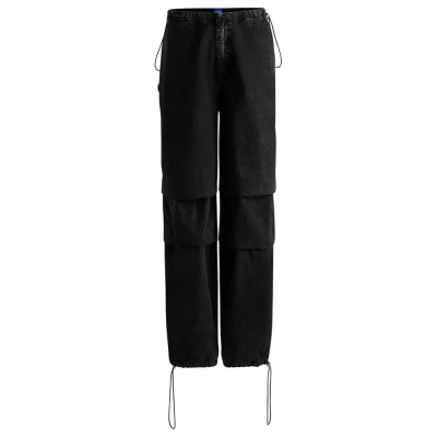 дънки,дамски,панталони,hugo,getisa,b,10266000,jeans,black