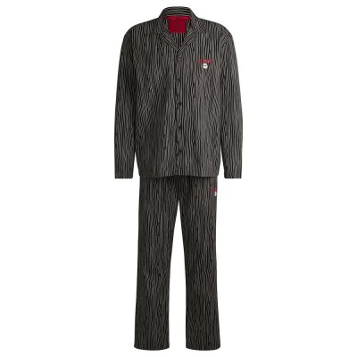 пижама,мъжки,пижами,hugo,nbc,10266997,long,sleeve,pyjama,grey