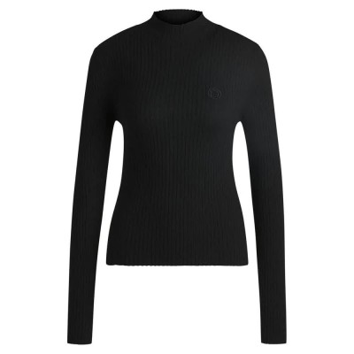 блуза,дамски,пуловери,дамски,плетени,дрехи,hugo,sarmie,b,10262976,sweater,black