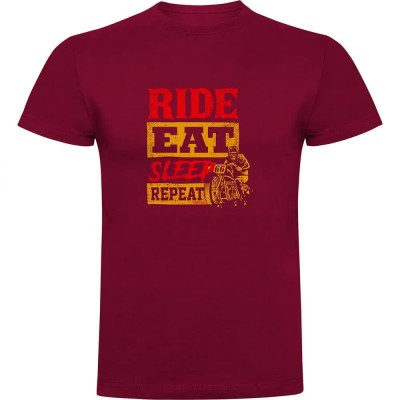 тениска,мъжки,тениски,kruskis,ride,eat,sleep,repeat,short,sleeve,t,shirt,dark,red,(red)
