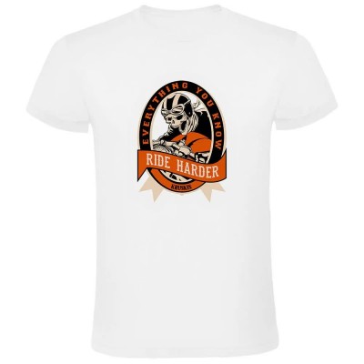 тениска,мъжки,тениски,kruskis,ride,harder,short,sleeve,t,shirt,white