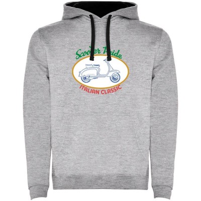 суичър,мъжки,пуловери,kruskis,scooter,pride,two,colour,hoodie,heather,grey,black,(grey)